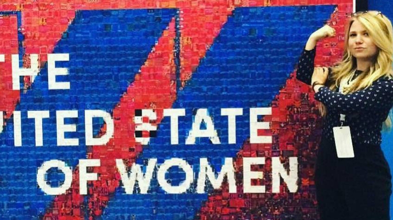 Caroline Swaller, MPP joint with WGSS'17, at the United State of Women Summit, 2016.