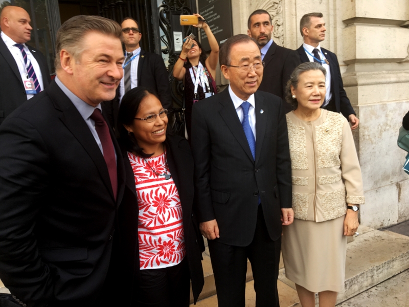 photo of Alec Baldwin, Ban Ki-moon and Cristina Coc