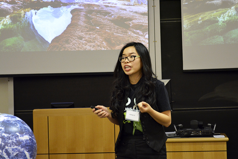 image of Huong Le from Team REST, presenting