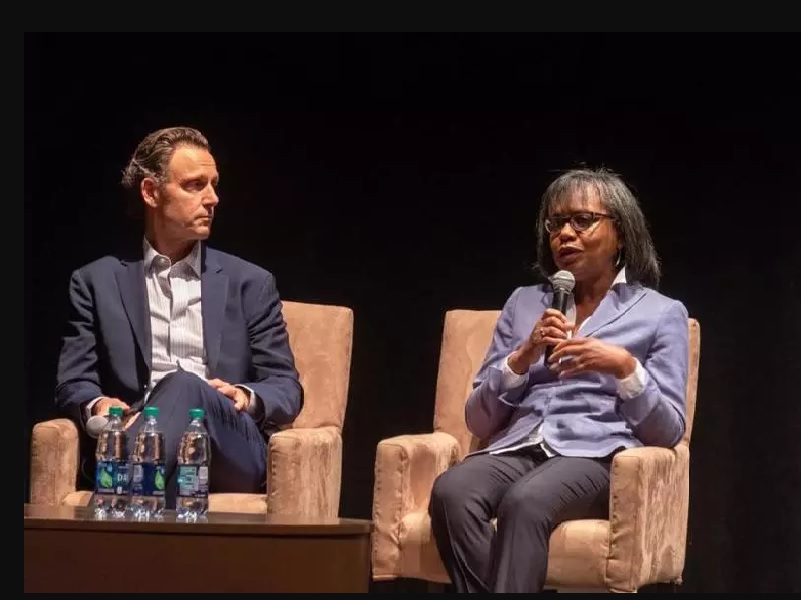 Anita Hill and Tony Goldwyn talk activism in Hollywood at Brandeis University