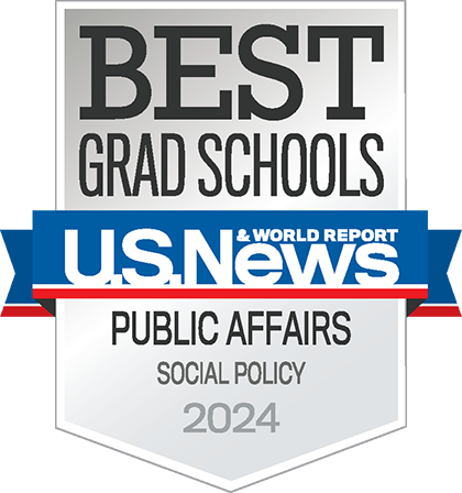 U.S. News & World Report Best Grad Schools Social Policy 2024 Badge