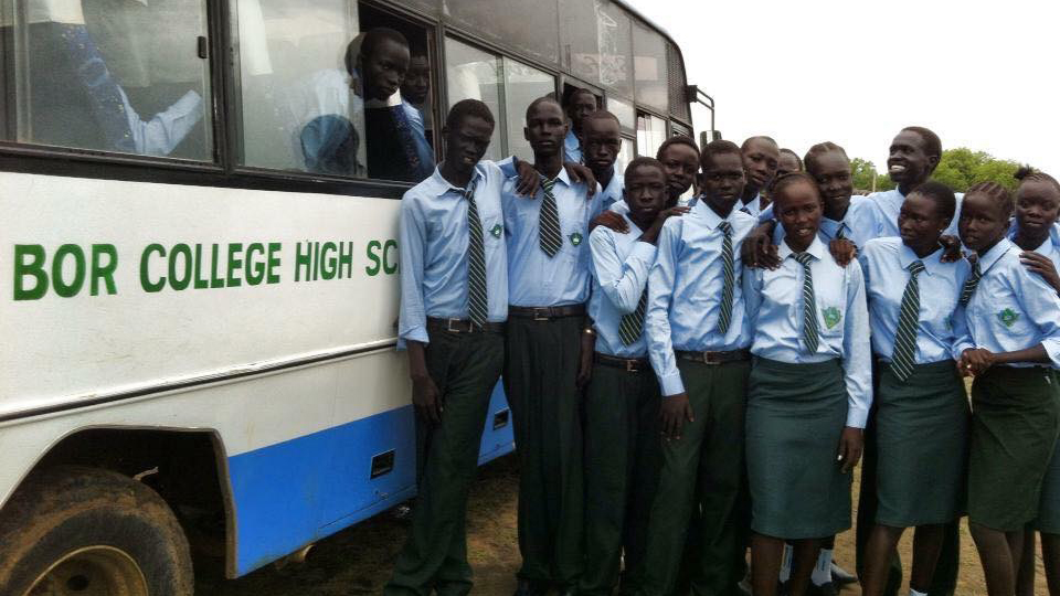 Students at Panther Alier's Bor College