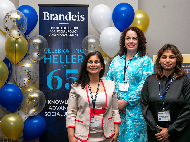 Farhat Jilalbhoy, MA SID’14, Laura Alpert ’96, MM’98, and Anupama Sharma, MS GHPM’08