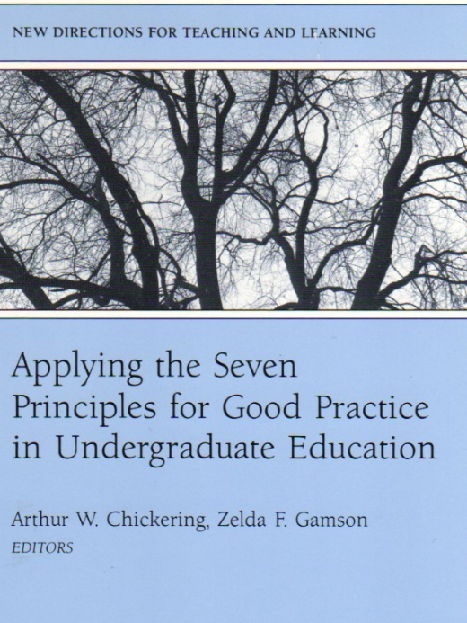 Cover of the book "Seven Principles for Good Practice in Undergraduate Education" written by Zelda “Zee” Gamson