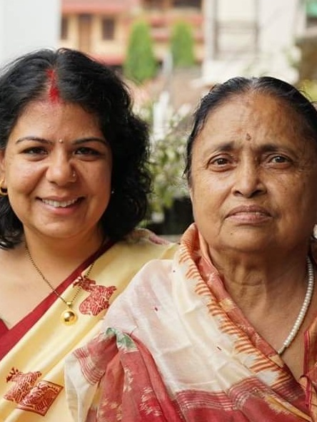 Alpana Patel, MA SID'04 and her mother in law Priyamvada Mishra