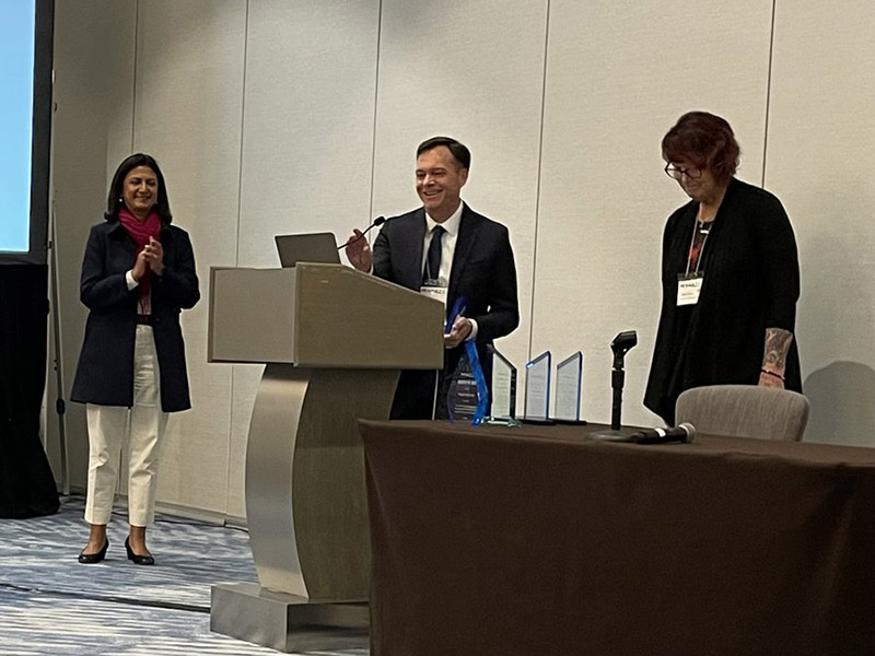 CLPC Director Joe Caldwell receives the 2023 NARRTC Commendation Award