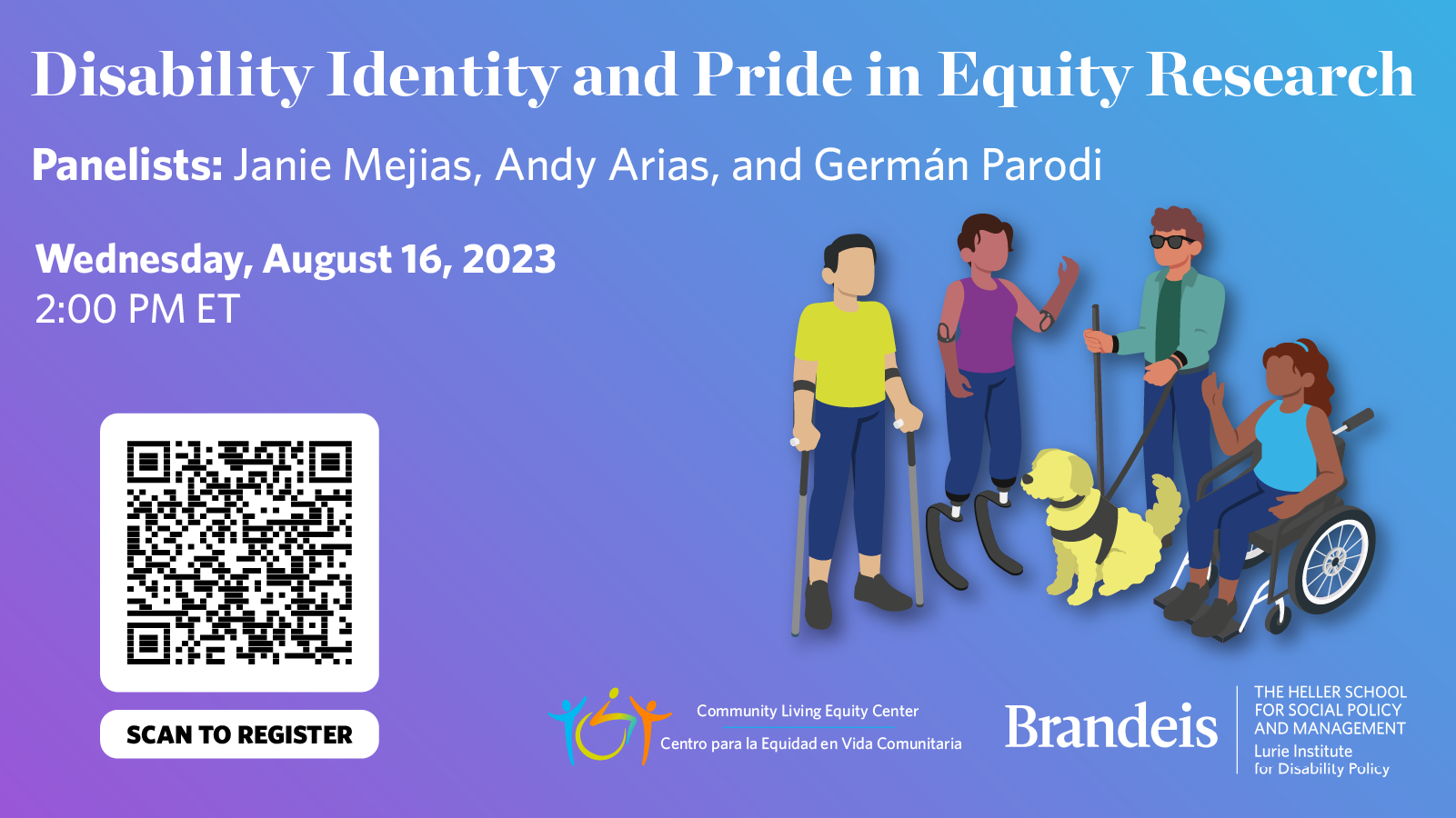 Disability Identity and Pride in Equity Research registration