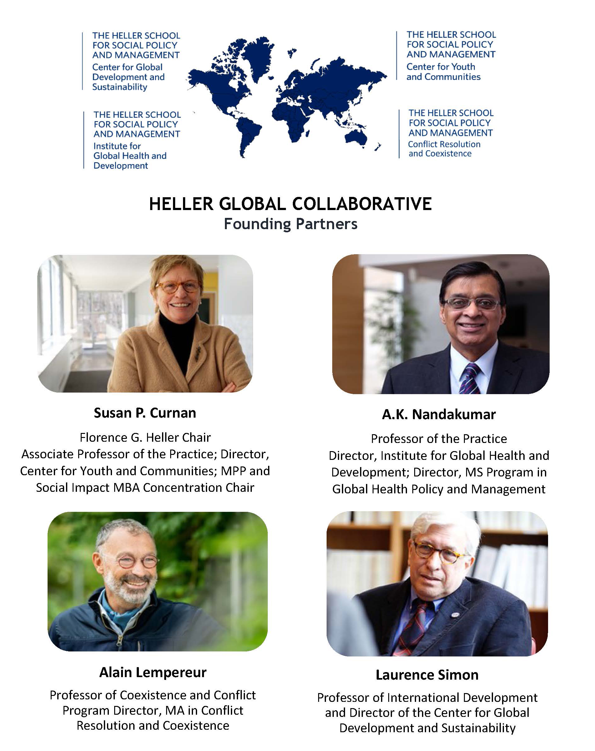 Heller Global Collaborative logos and founders