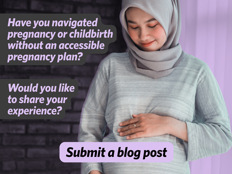Accessible Pregnancy Action Plan blog post call