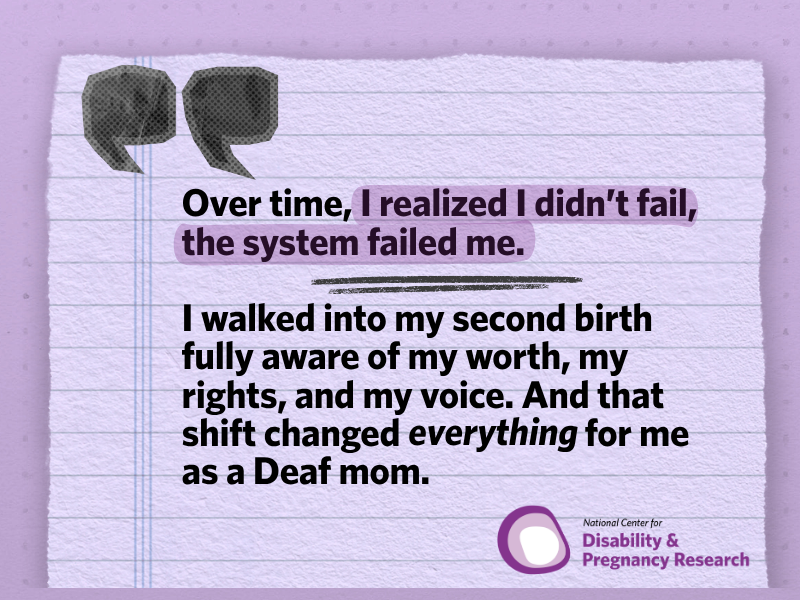 Kristin Wilks, "I Thought I Failed — Until I Realized the System Failed Me as A Deaf Mom"