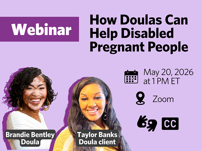How Doulas Can Help Disabled Pregnant People webinar