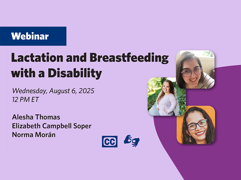 Lactation and Breastfeeding with a Disability webinar