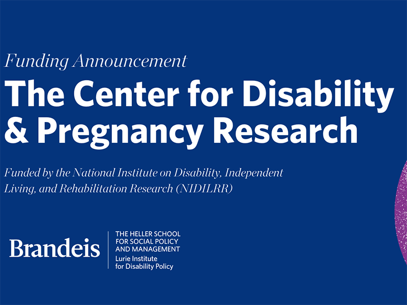 Funding Announcement graphic for National Center for Disability and Pregnancy Research