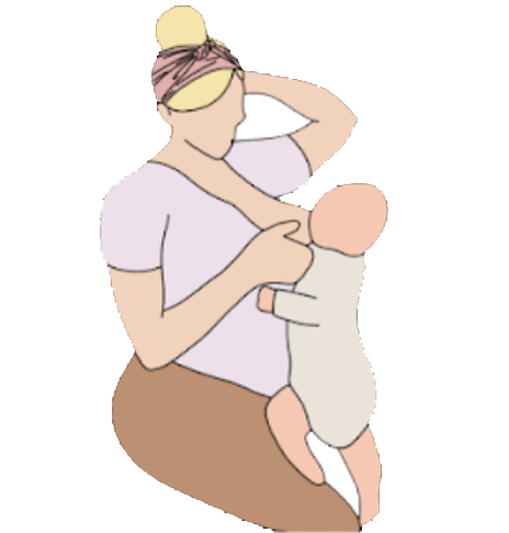 Showing the Side-Lying Position for Breastfeeding