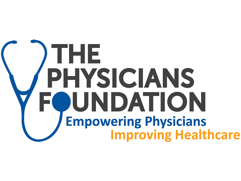 logo for the Physicians Foundation, empowering physicians, improving healthcare