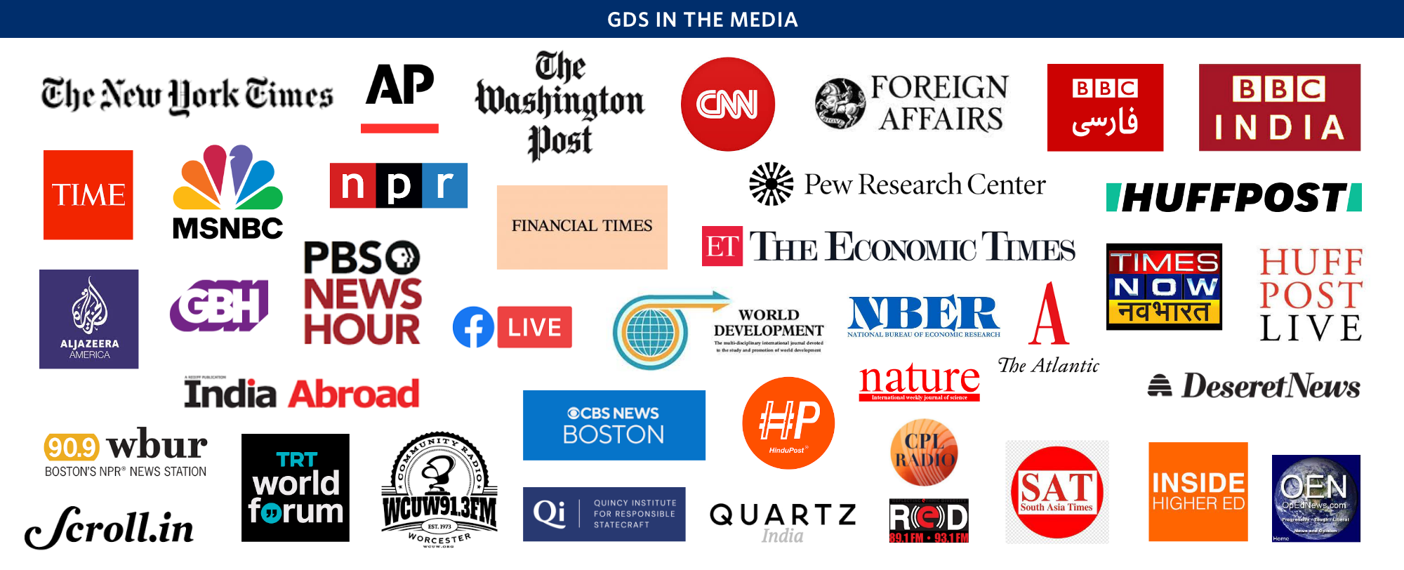 Composite image of logos of news media outlets
