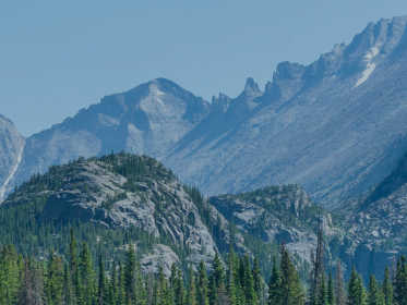 View of mountains in Colorado