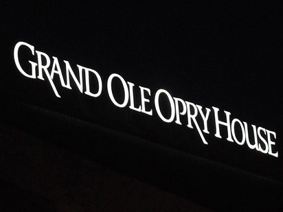 Graphic with words Grand Ole Opry Nashville