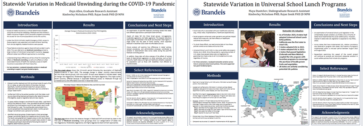 Student poster thumbnails.