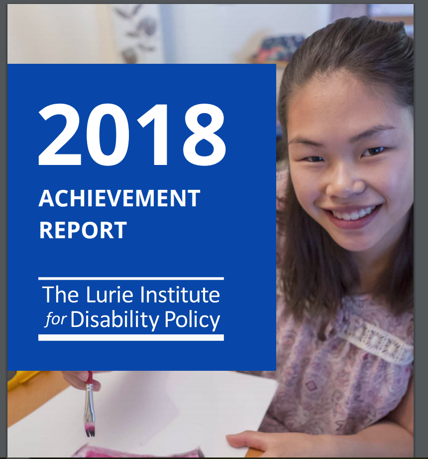 Cover of Lurie Institute 2018 Achievement Report