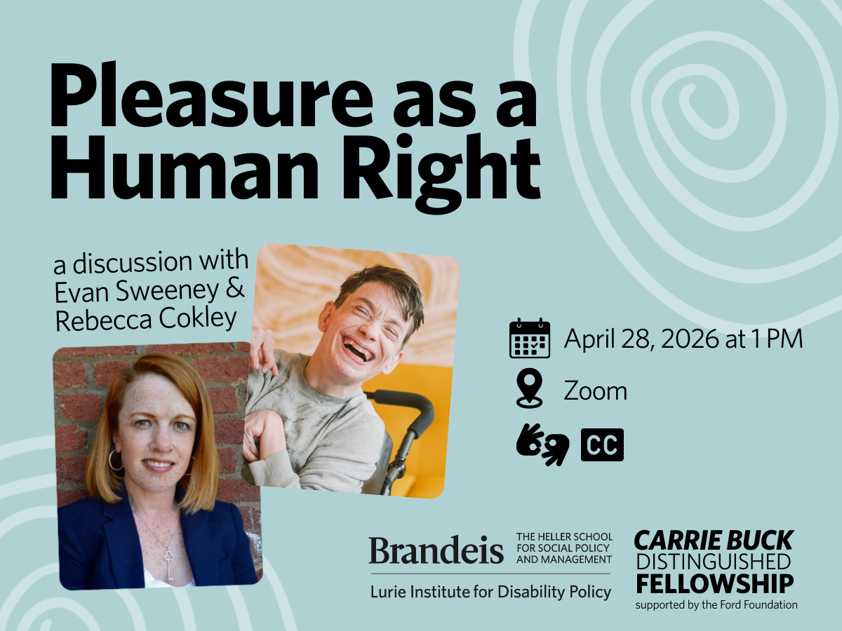 Carrie Buck Distinguished Fellowship Keynote Event 2026, "Pleasure as a Human Right"
