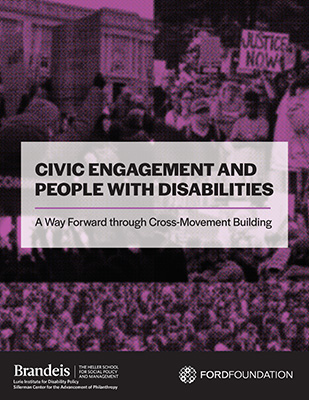 Cover of Civic Engagement and People with Disabilities report