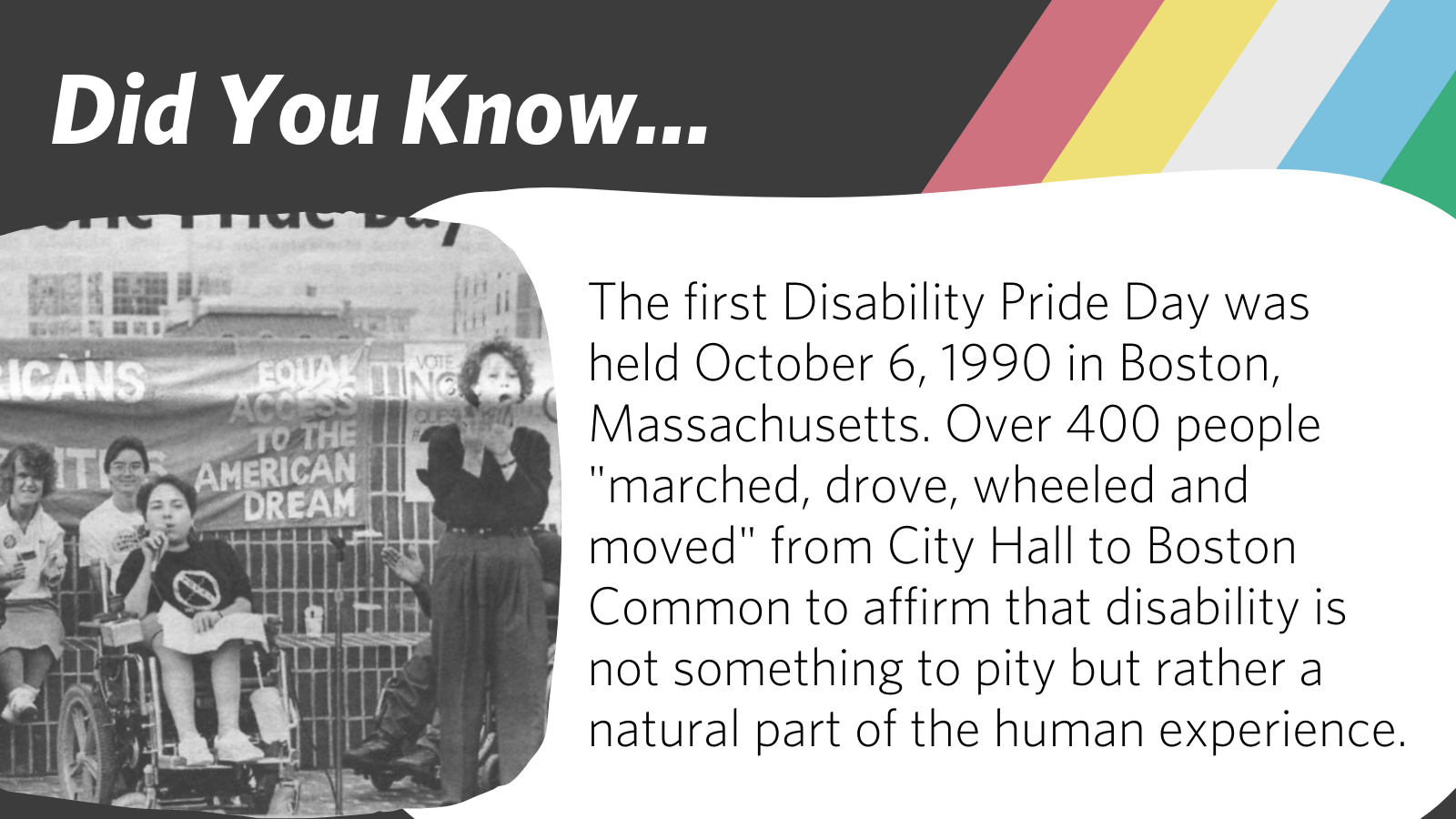First Disability Pride Day