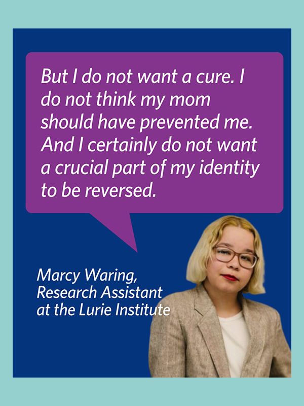 Quotation from Marcy Waring's blog post