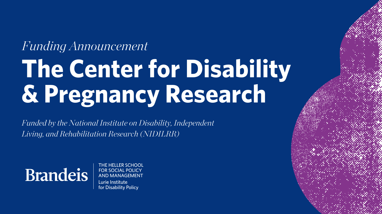 NIDILRR Grant to Support the New Center for Disability and Pregnancy Research