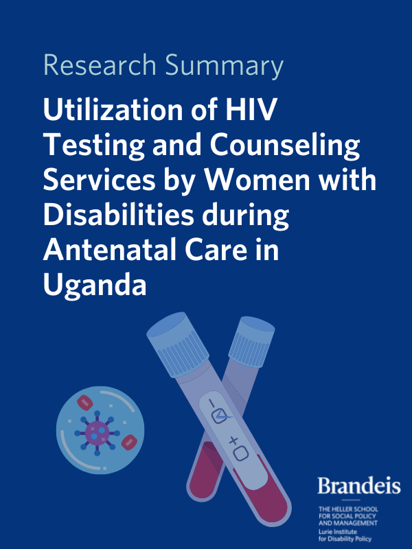Utilization of HIV Testing and Counseling Services by Women with Disabilities during Antenatal Care in Uganda