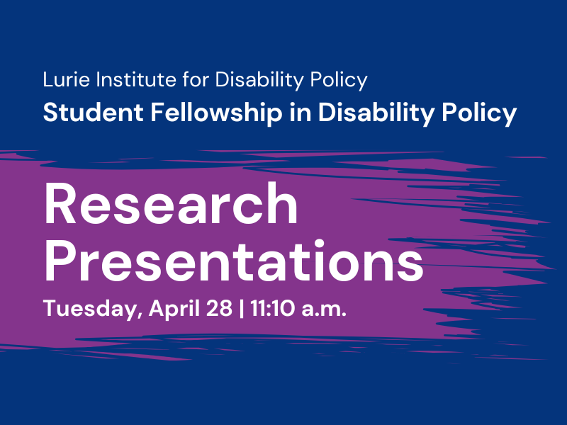 Lurie Institute Student Fellows Present Their Research - 2026