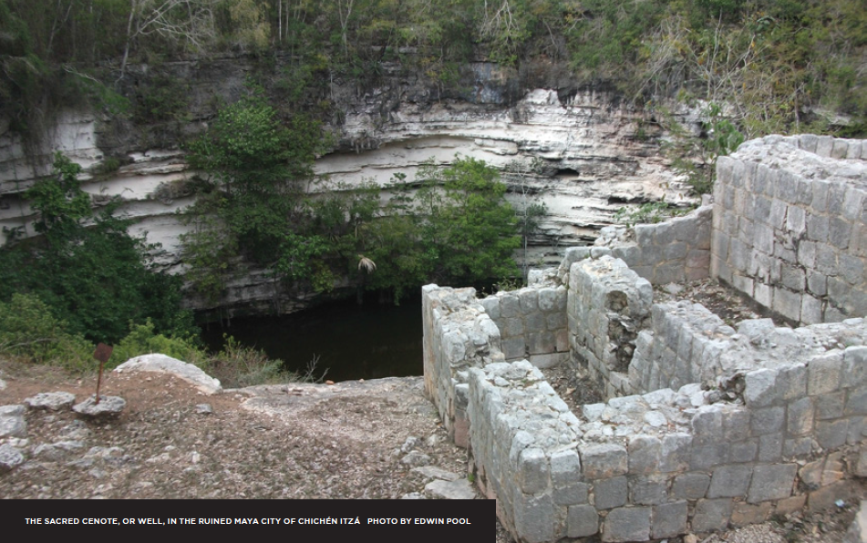 image of a cenote, or sacred well, in Mexico