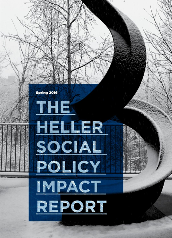 Cover of Spring 2016 Heller Social Policy Impact Report