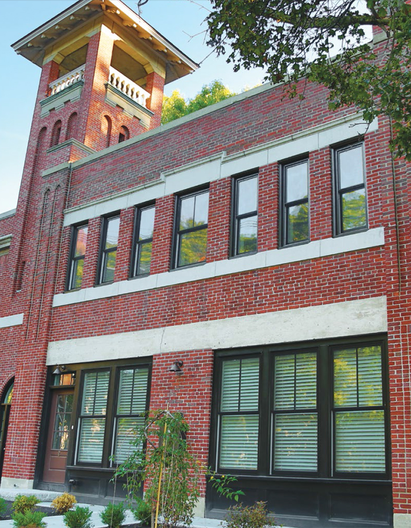 image of Engine Six firehouse in Waban, Mass.