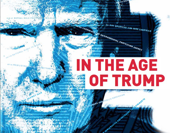 image of Donald Trump from Heller Magazine cover