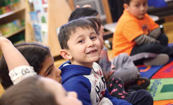 image of preschool kids in Waltham classroom