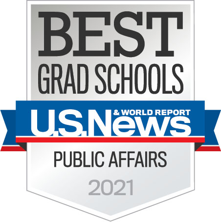 US News and World Report Best Grad Schools Public Affairs 2021 Badge