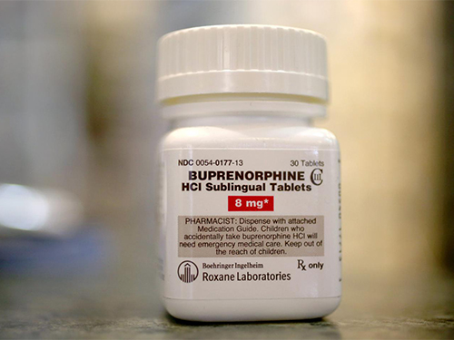 prescription bottle of sublingual buprenorphine
