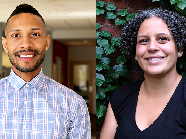 PhD students Aaron Coleman and Yaminette Diaz-Linhart