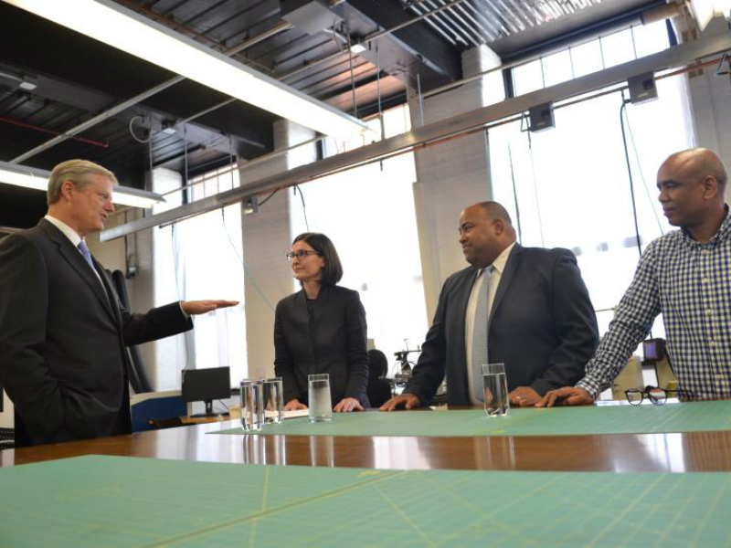 Governor Baker Tours 99Degrees Custom Advanced Manufacturing Site