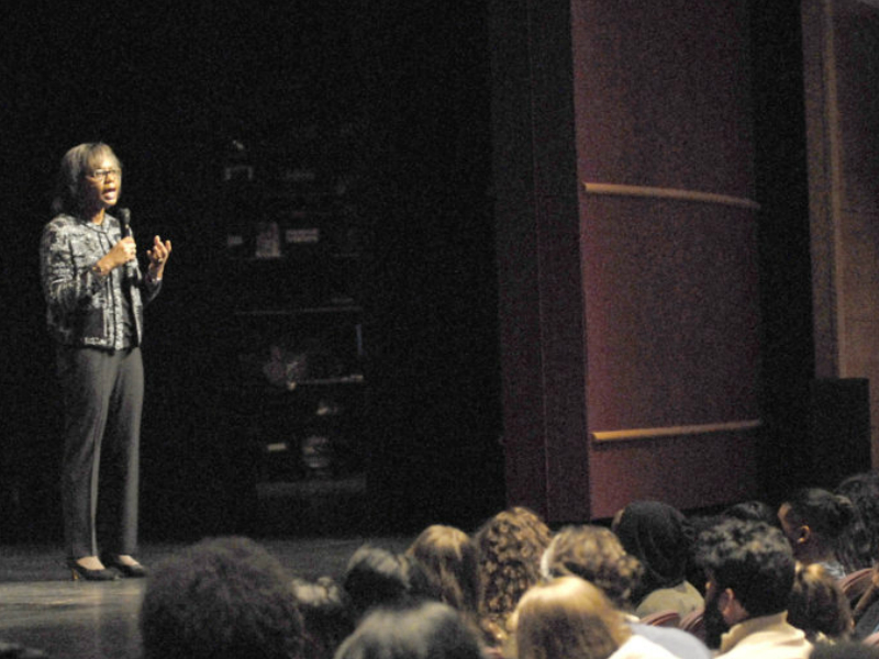 Famed activist Anita Hill speaks on campus