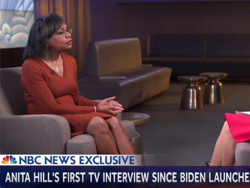 Anita Hill speaks out in first TV interview since Biden launched presidential bid