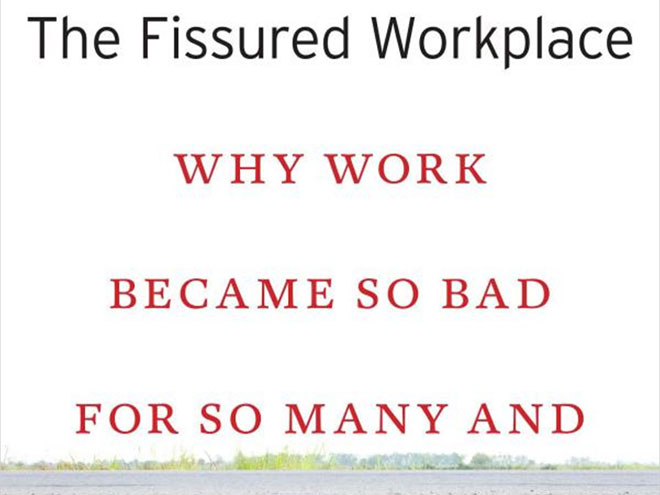 Book cover of The Fissured Workplace by David Weil