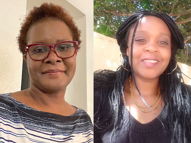 Joyce Mogaka, MS’20, and Elizabeth Nyamupachitu, MS/COEX’21