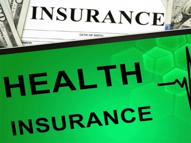 Tablet screenshots saying insurance and health insurance