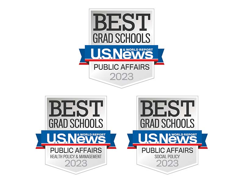 Composite of U.S. News & World Report badges for 2023