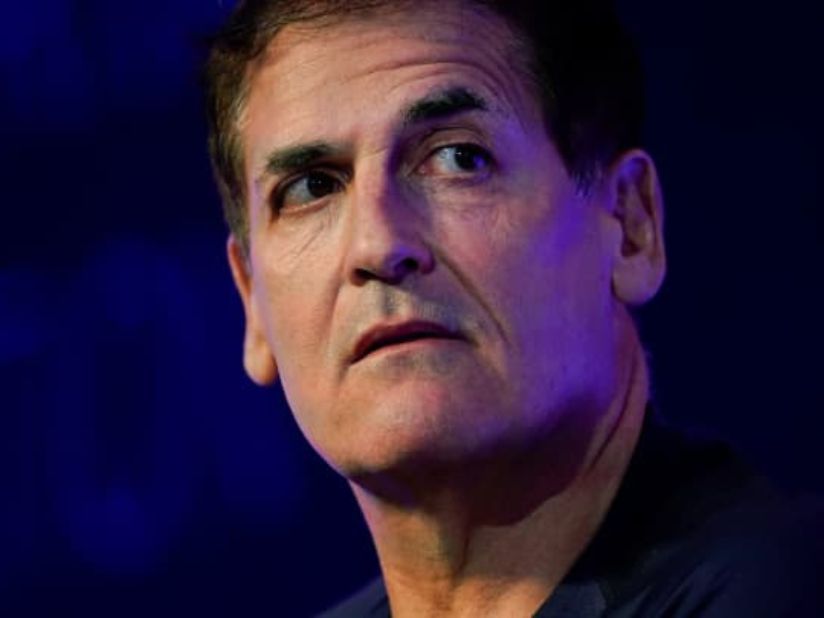 Mark Cuban, entrepreneur and owner of the Dallas Mavericks, speaks at the WSJTECH live conference in Laguna Beach, California, October 21, 2019