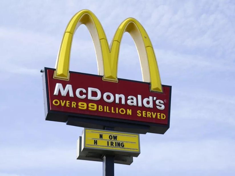 A McDonald’s sign