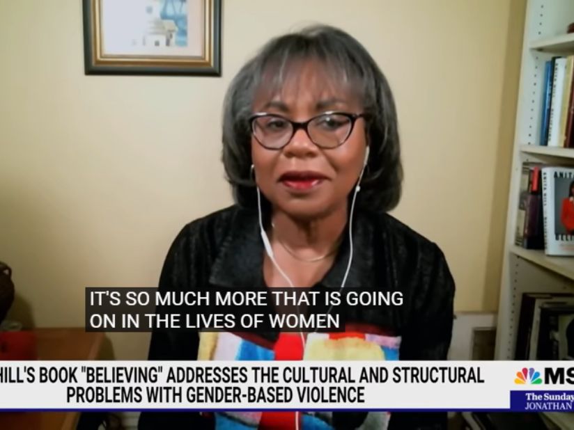Anita Hill in an interview for the MSNBC