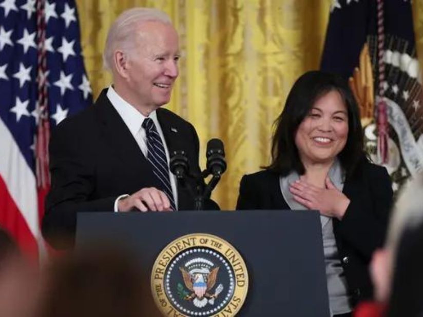 Joe Biden announces Julie Su as his nominee for secretary of labor at the White House on 1 March
